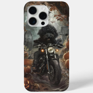 Coque Case-Mate iPhone Bernedoodle à moto Halloween effrayant