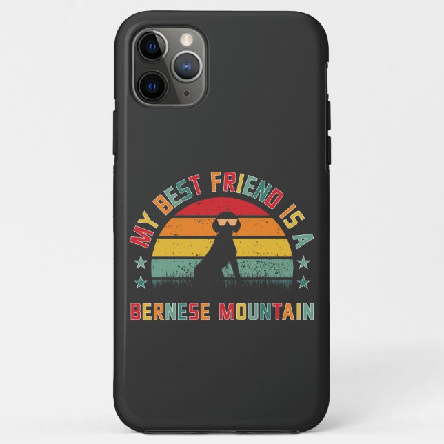 Coques Case-Mate iPhone Bernese Mountain dog est Mon meilleur ami, Berner (Dos)