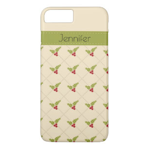 Etui iPhone Case-Mate Berries de Noël avec nom personnalisé