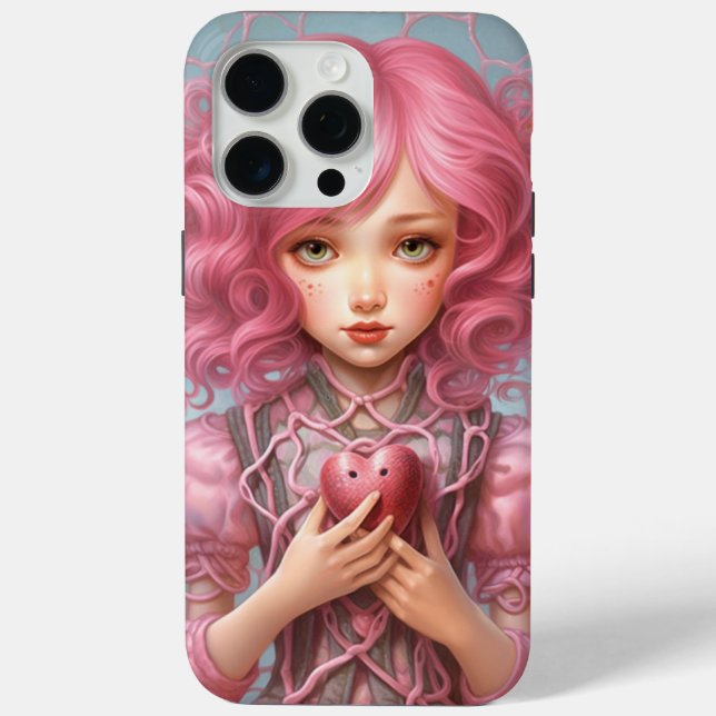 Coques Case-Mate iPhone BerryPunk Poupée Coeur rose Imprimer (Verso)