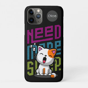Case-Mate iPhone Case Besoin de plus de sommeil Funny Cat expression d