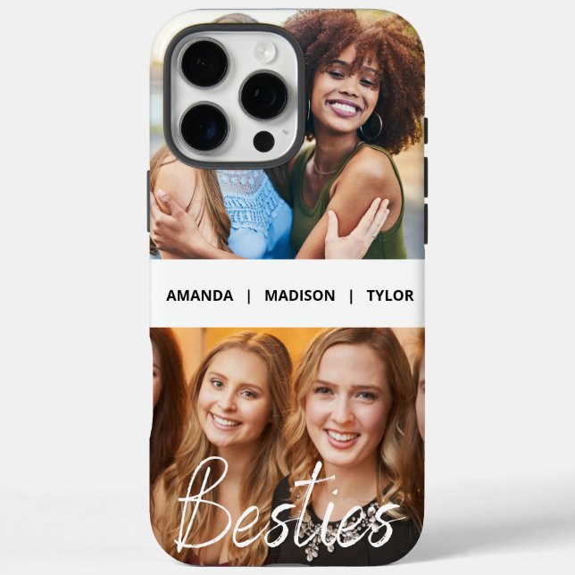 Coques Case-Mate iPhone Besoins | Meilleurs amis Noms personnalisés Photo (Verso)