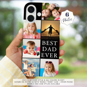 Coque Pour iPhone 16 BEST DAD EVER 6 Collage photo