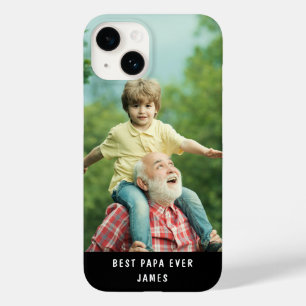 Coque Case-Mate iPhone Best Papa Ever Ajouter Votre Propre Photo Nom Pers