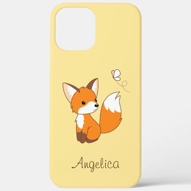 Coques Case-Mate iPhone Beurre à regarder de la petite Fox mignonne (Verso)