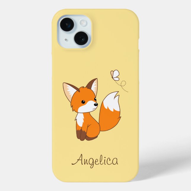 Coques Case-Mate iPhone Beurre à regarder de la petite Fox mignonne (Verso)