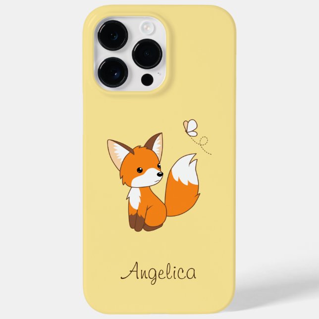 Coques Case-Mate iPhone Beurre à regarder de la petite Fox mignonne (Verso)