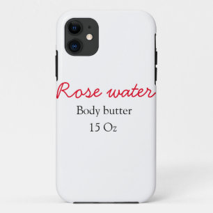 Case-Mate iPhone Case beurre corporel à la rose ajoutez votre nom de tex