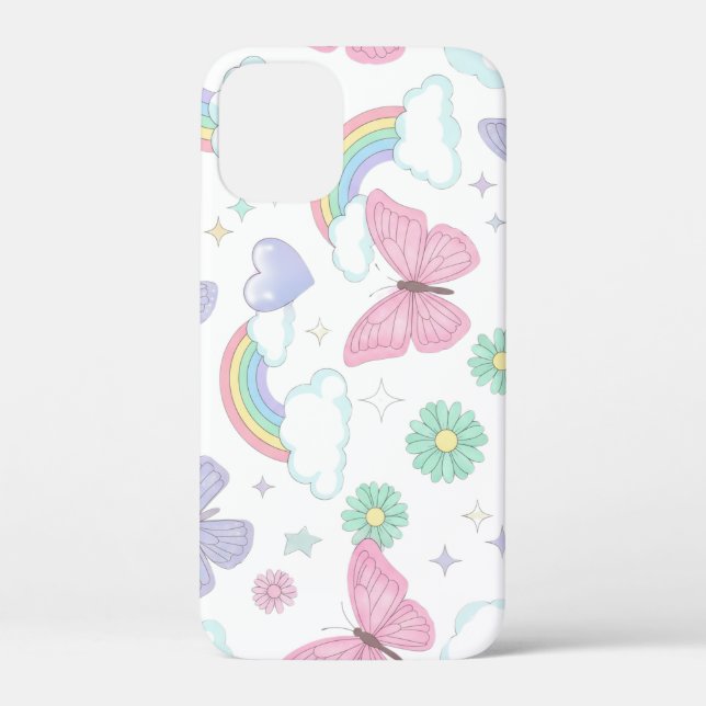 Coques Case-Mate iPhone Beurre mignon et conception arc-en-ciel (Verso)