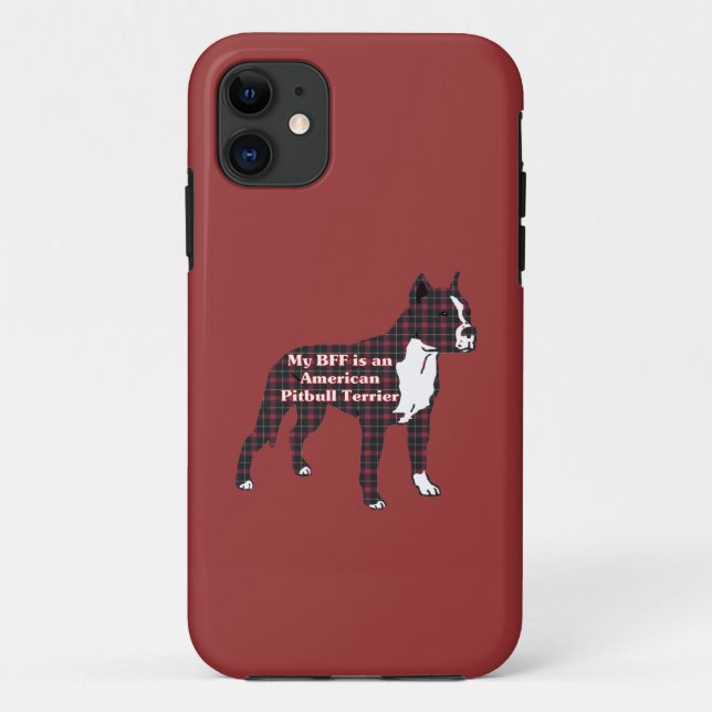 Coques Case-Mate iPhone BFF American Pitbull Terrier (Dos)