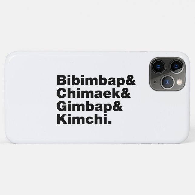 Coques Case-Mate iPhone Bibimbap & Chimaek & Gimbap & Kimchi. Nourriture c (Dos (Horizontal))