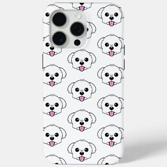 Coques Case-Mate iPhone Bichon blanc mignon Frise Chien Stick Sortie (Verso)