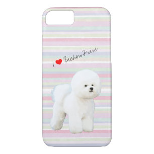 Coque iPhone 7 Bichon Frise a illustré le cas de téléphone