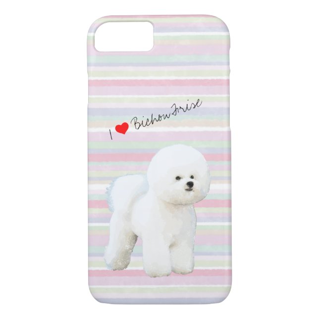 Coques Case-Mate iPhone Bichon Frise a illustré le cas de téléphone (Dos)