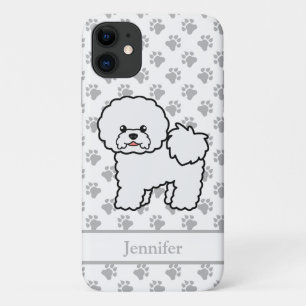 Case-Mate iPhone Case Bichon Frise Chien de Dessin Animé Mignon & Nom