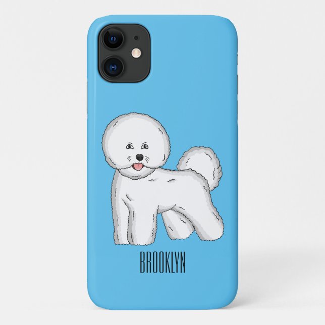 Coques Case-Mate iPhone Bichon frise dog dessin animé (Dos)