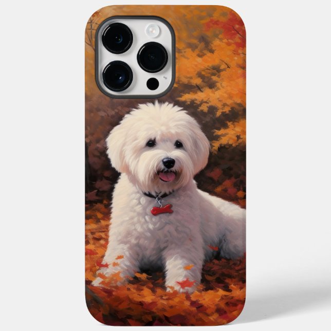 Coques Case-Mate iPhone Bichon Frise en automne Feuilles automne Inspire (Verso)