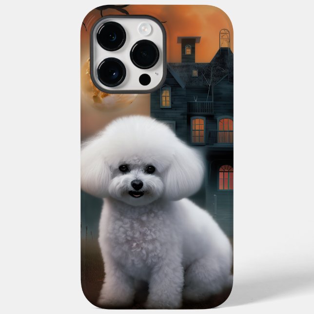 Coques Case-Mate iPhone Bichon Frise Halloween Épouvantable (Verso)