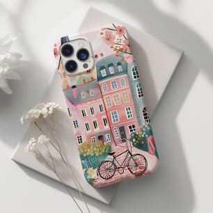 Coque Case-Mate iPhone Bicyclette mignonne Stylish Ville Scène