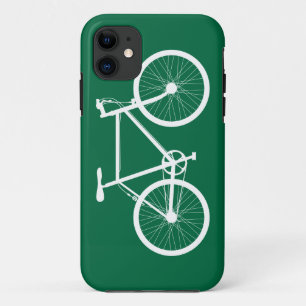 Coque iPhone 11 Bicyclette verte et blanche