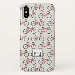 Coque Case-Mate Pour iPhone Bicyclettes Motif monogramme personnalisé