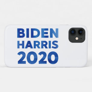 Case-Mate iPhone Case Biden Harris 2020 texte en gras bleu aquarelle