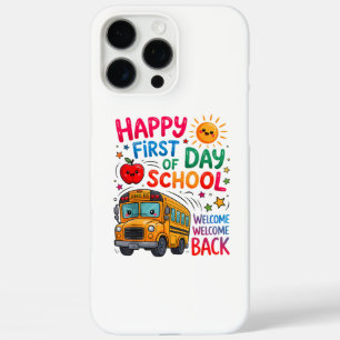 Coque iPhone 16 Pro Max Bienvenue à l'école Jour de rentrée heureux Profes