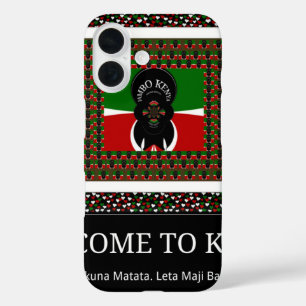 Coque Pour iPhone 16 Bienvenue sur Magical Kenya : Hakuna Matata