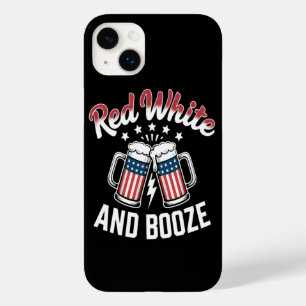 Coque Case-Mate iPhone Bière 4 juillet , Fête patriotique