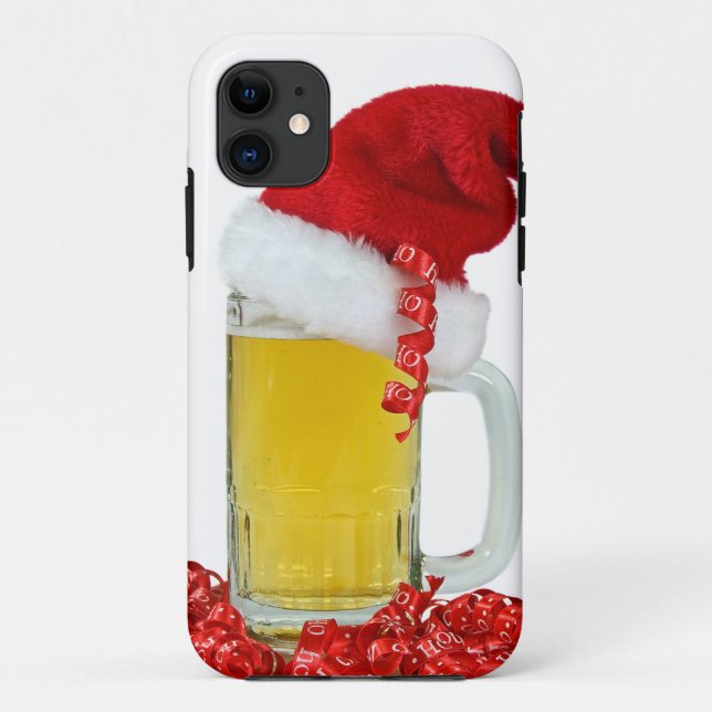 Coques Case-Mate iPhone Bière père Noël (Dos)