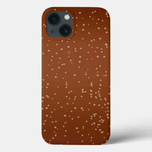 Etui iPhone 13 Bière Racine avec minuscules bulles Art Arrière - 