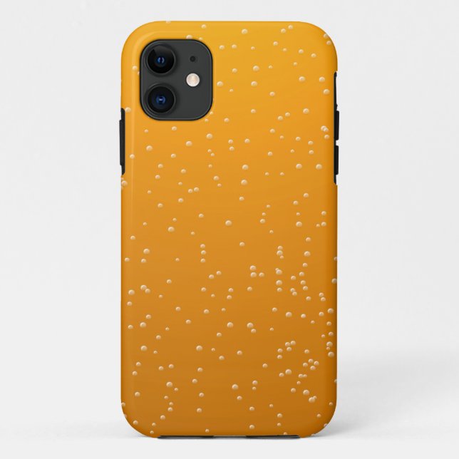 Coques Case-Mate iPhone Bièrre avec fond artistique à petites bulles (Dos)