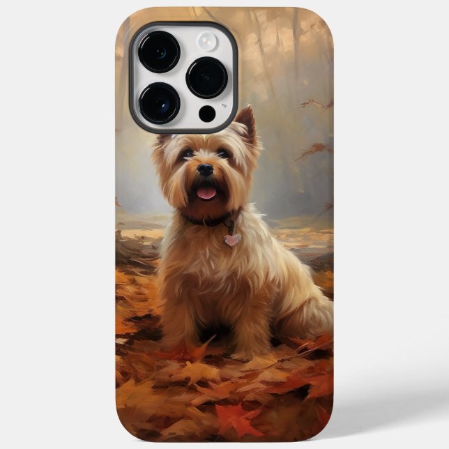 Coques Case-Mate iPhone Biewer Terrier en automne feuilles tombées inspire (Verso)