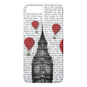 Coque Case-Mate Pour iPhone Big Ben et ballons à air d'un rouge ardent