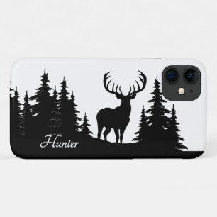 Case-Mate iPhone Case Big Buck Among Pine Trees Vector Nom personnel