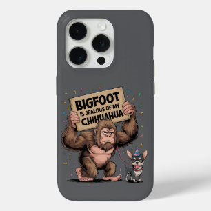 Coque Case-Mate iPhone Bigfoot est jaloux de mon Chihuahua