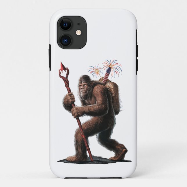 Coques Case-Mate iPhone Bigfoot Feux d'Artifice 4 juillet Drapeau États-Un (Dos)