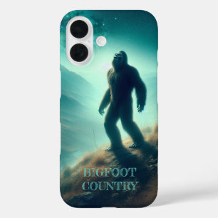 Coque Pour iPhone 16 Bigfoot Howling à la Lune