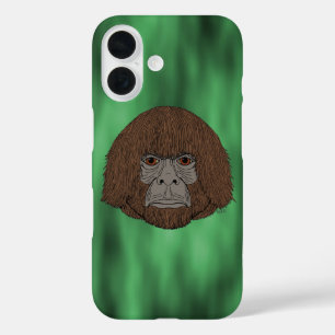 Coque Pour iPhone 16 Bigfoot Portrait 2 (comme l'homme) Coque-Mate iPho