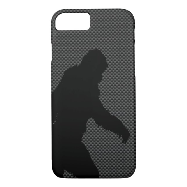 Coques Case-Mate iPhone Bigfoot sur l'impression de fibre de carbone (Dos)