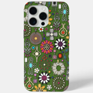 Coque Case-Mate iPhone bijou boho trésor vert