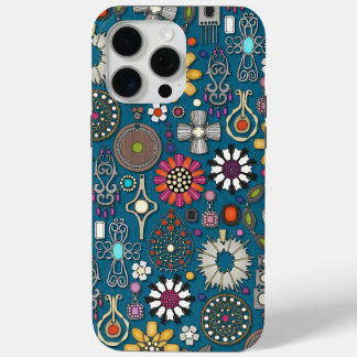 Coque Case-Mate iPhone bijou boho trésors paon bleu