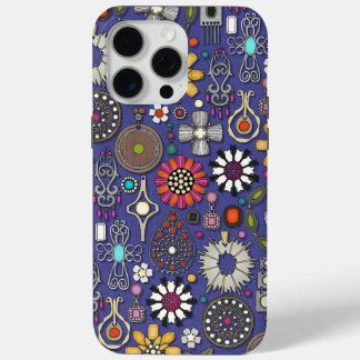 Coque Case-Mate iPhone bijou boho trésors violet bleu