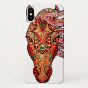 Case-Mate iPhone Case Bijou de cheval mosaïque coloré cowgirl équestre