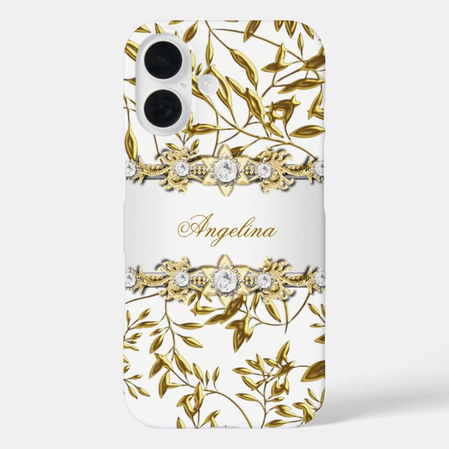 Coques Case-Mate iPhone Bijou diamant or blanc argent Samsung Galaxy S5 (Verso)