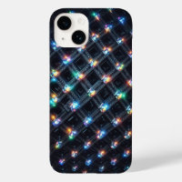 Bijou géométrique en grille 3D de luxe multicolore