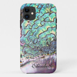 Coque iPhone 11 Bijou iridescent nacré personnalisé