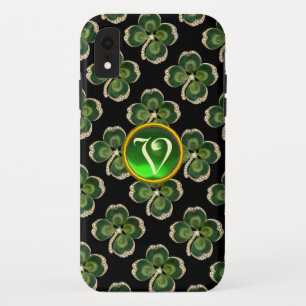 Coque Case-Mate iPhone Bijou Shamrock Gold Saint Patrick avec perles