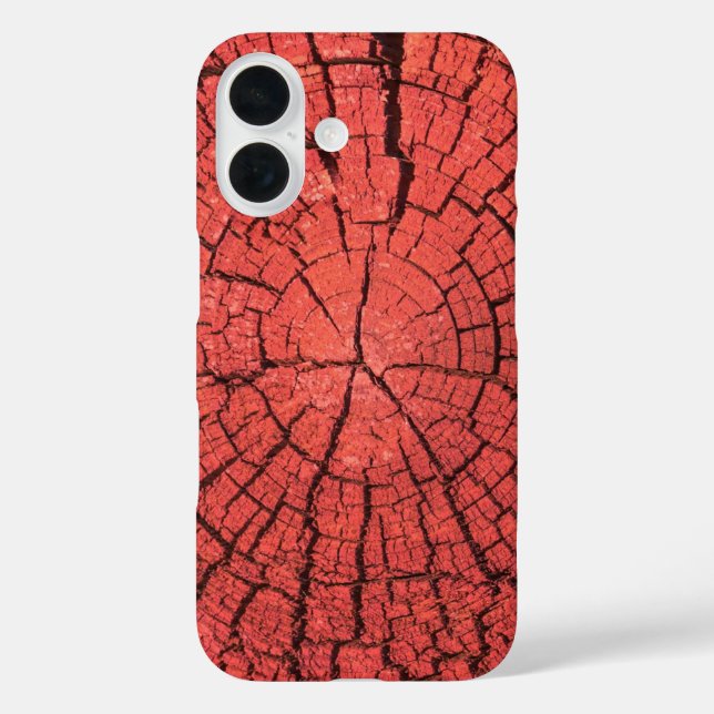 Coques Case-Mate iPhone Bille de bois séchée Coupe transversale Bois rouge (Verso)