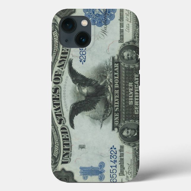 Coques Case-Mate iPhone Billet : 1899 $1 Black Eagle Silver Certificate (Verso)